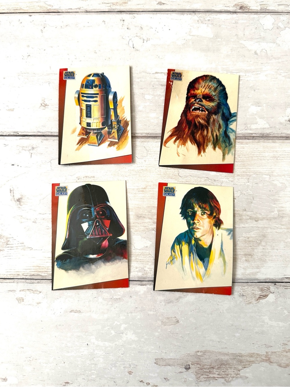 Collectible Star Wars Collector Cards 1993 Lucas Films Set of 4
